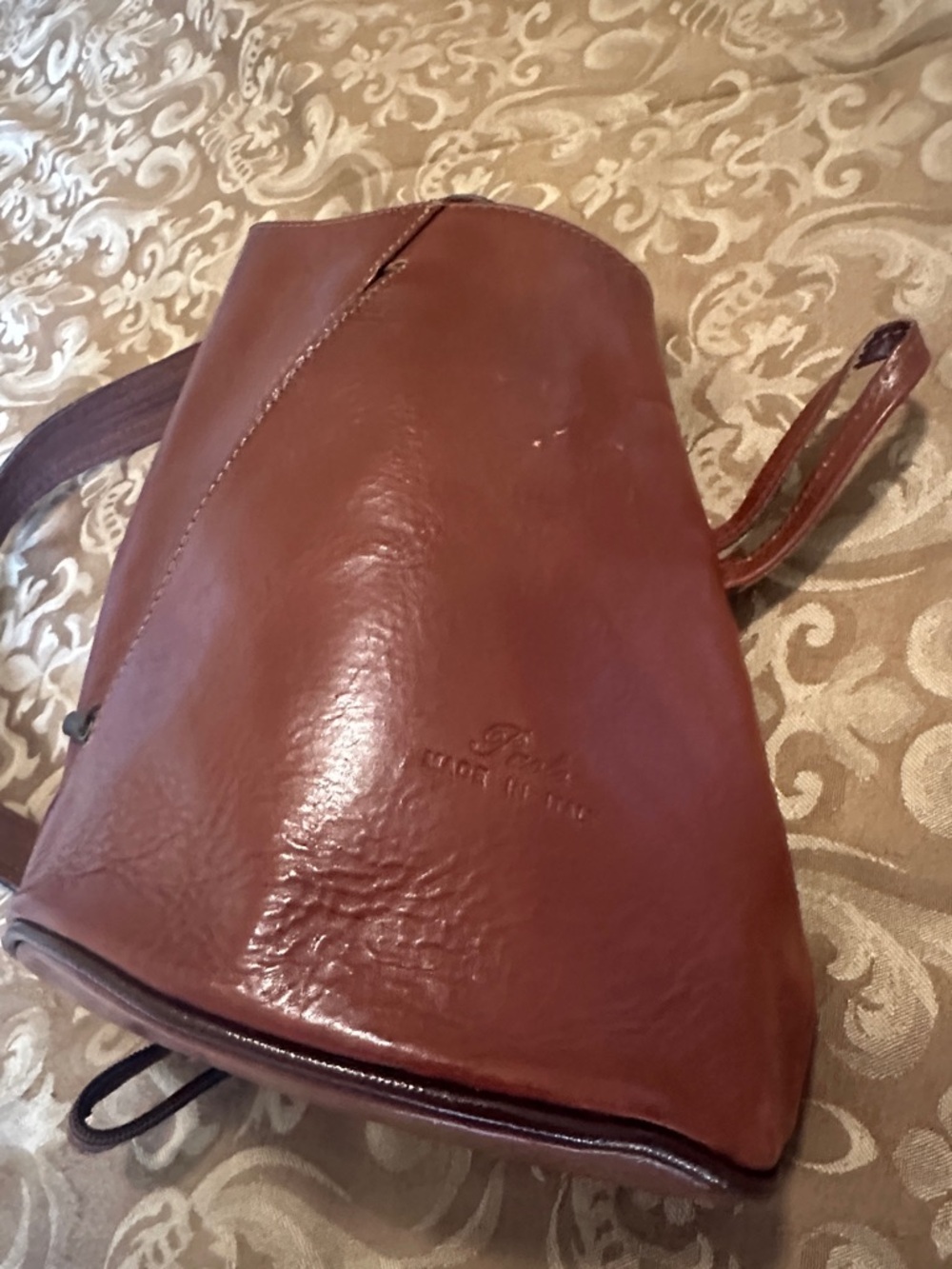 Paolo Brown Leather Backpack